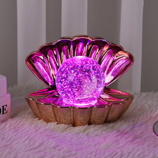 Rose Gold Metallic-Col. Ch'ging Clam wt Glitter