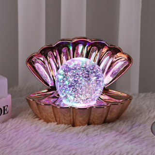 Rose Gold Metallic-Col. Ch'ging Clam wt Glitter