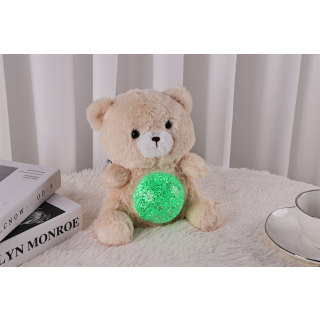 Biscuit The Teddy - Magic Belly wt Glitter Ball