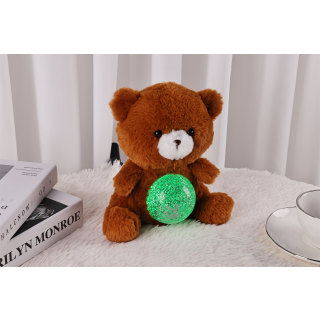 Fudge The Teddy - Magic Belly wt Glitter Ball