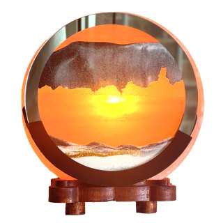 White Sand Picture Salt Lamp