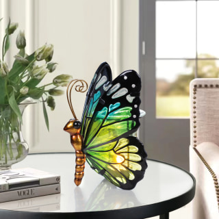 Green Tealight Butterfly