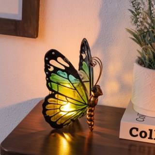 Green Tealight Butterfly