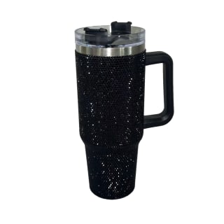 Black Diamante Bottle 40oz