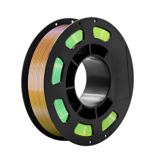 Purple Blue Green 3D Printed Silk Filament