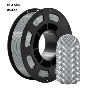 Silver 3D Printed Silk Filament