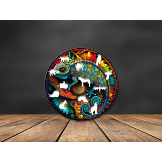 Chameleon Wooden Puzzle - 150pcs Round