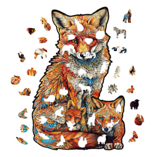 Fox Family Wooden Puzzle - 300pcs