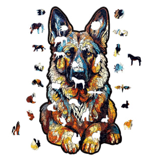 German Shepherd Wooden Puzzle - 300pcs