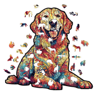Golden Retriever Wooden Puzzle - 300pcs