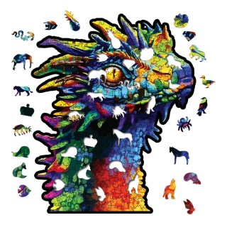 Rainbow Dragon Wooden Puzzle - 300pcs