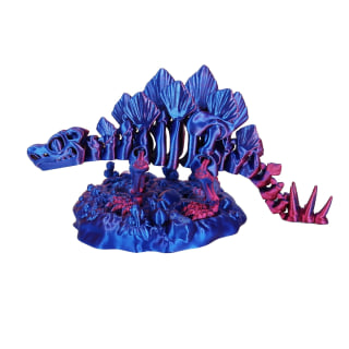 Purple Blue 3D Printed Steg with base