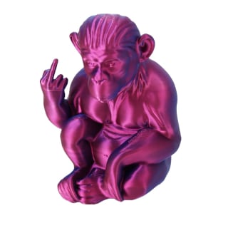 Purple Blue 3D Printed Monkey