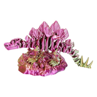 Green Gold Purple 3D Printed Steg with base