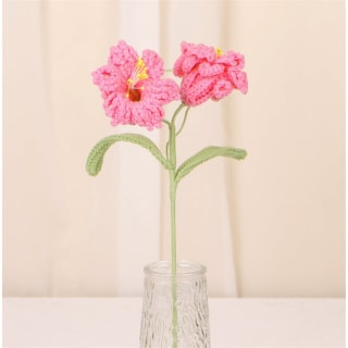Dark Pink Daffodil Crochet Flower