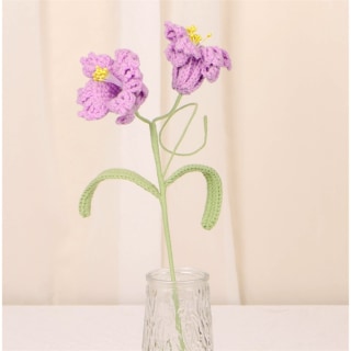 Purple Daffodil Crochet Flower