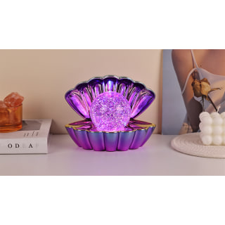 Blue Purple Metallic - Colour LED Clam wt Glitter 