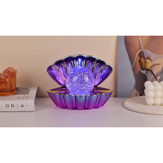 Blue Purple Metallic - Colour LED Clam wt Glitter 