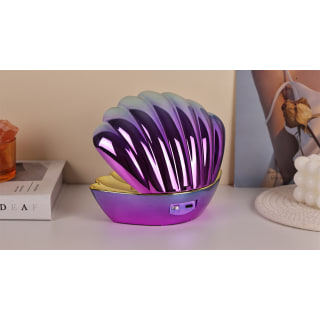 Blue Purple Metallic - Colour LED Clam wt Glitter 