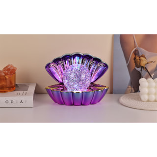 Blue Purple Metallic - Colour LED Clam wt Glitter 