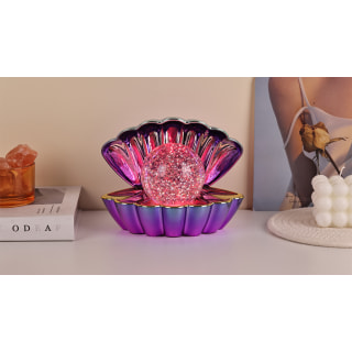 Blue Purple Metallic - Colour LED Clam wt Glitter 