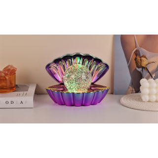 Blue Purple Metallic - Colour LED Clam wt Glitter 