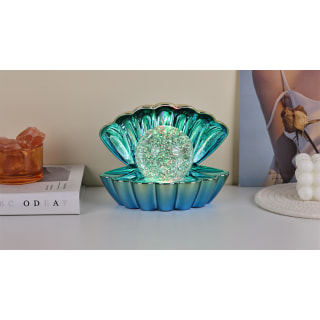 Blue Mint Yellow Metallic - LED Clam wt Glitter