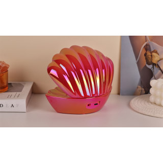 Red Gold Metallic - Colour LED Clam wt Glitter Pea