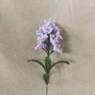 Lilac Hyacinth Pipe Cleaner Flower