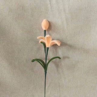 Orange Lily Pipe Cleaner Flower