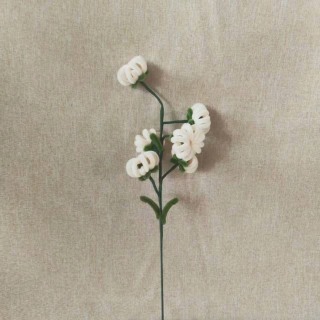 Flesh Persimmon Pipe Cleaner Flower