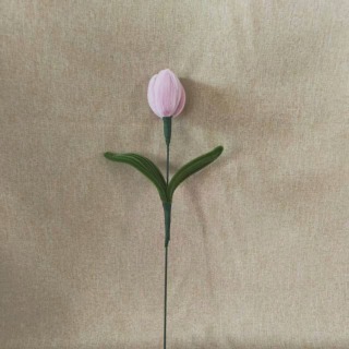 Lilac Tulip Pipe Cleaner Flower