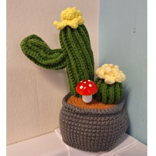Crochet Cactus Bonsai