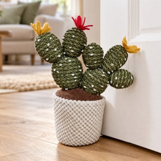 Bunny Ear Cactus Pot Door Stop