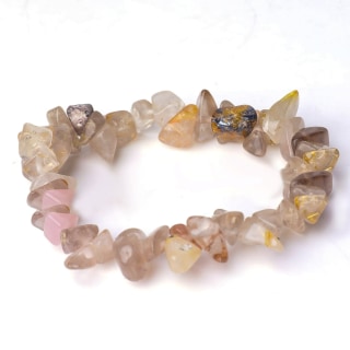 Bracelet Chunky - Rutilated Quartz