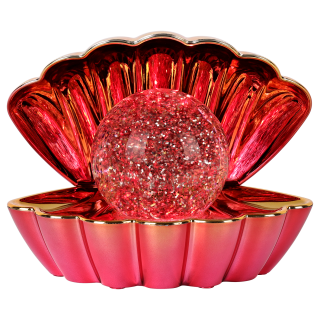 Volcanic Metallic - Colour LED Clam wt Glitter Pea