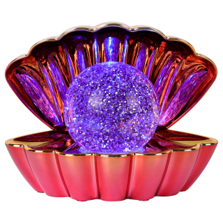 Volcanic Metallic - Colour LED Clam wt Glitter Pea