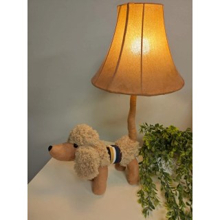 Honey the Poodle Fabric LED Lamp 50cm