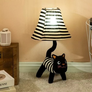 Onyx the Cat Fabric LED Lamp 50cm