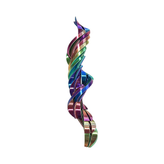 Purple Blue Green 3D Printed Twisty Fidget Egg
