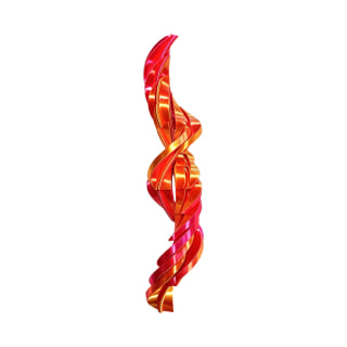 Red Gold 3D Printed Twisty Fidget Egg
