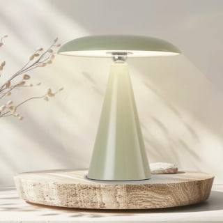 Mushroom Lamp 26cm - Light Green