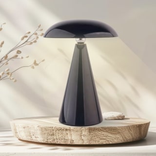 Mushroom Lamp 21cm - Black