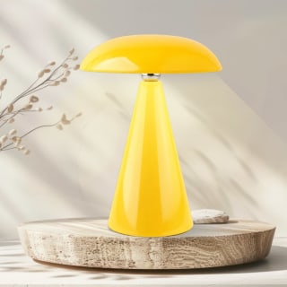Mushroom Lamp 21cm - Yellow