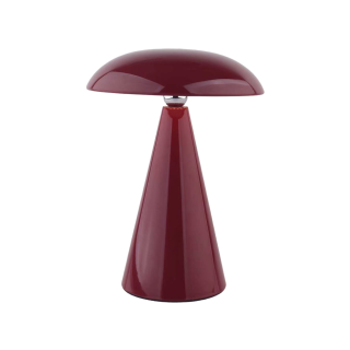 Mushroom Lamp 26cm - Wine Red