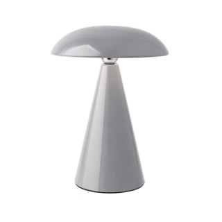 Mushroom Lamp 21cm - Light Grey