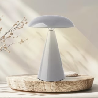 Mushroom Lamp 21cm - Light Grey
