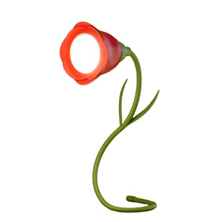 Rose Flower Stem Lamp - Red