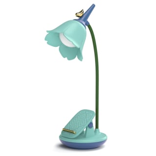 Flower Desk Lamp with Clip - Blue
