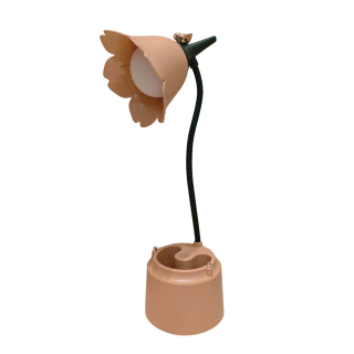 Flower Desk Lamp with Pen Holder - Yellow